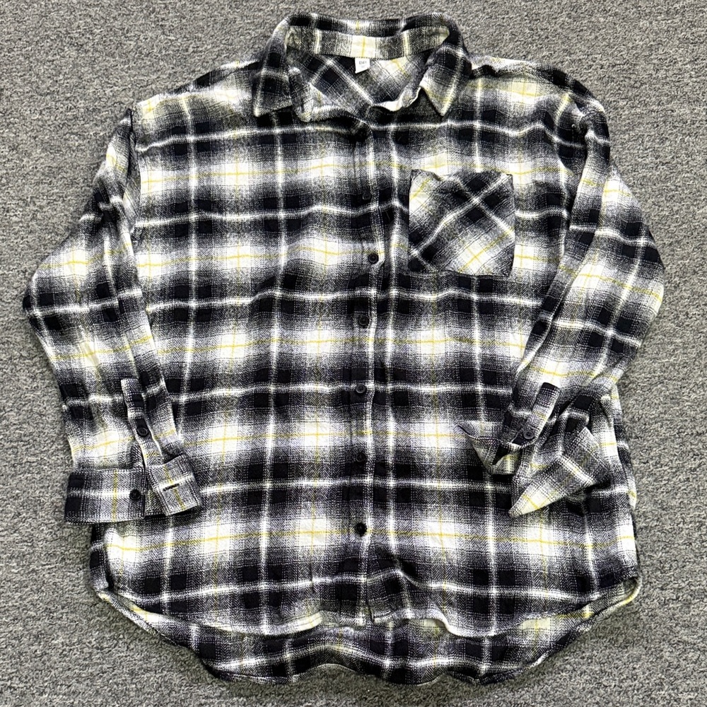 BP Black and Yellow Women’s Flannel Shirt